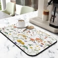 thumbnail image 2 of 2 Pack Washable Rubber Multicolored Flower Leaves Dish Drying Mats for Kitchen Counter Home Large Coffee Bar Pad Accessories and Decor for Utensils Stemware (2pcs 19.5''x12''), 2 of 6