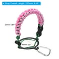 thumbnail image 2 of Uxcell Water Bottle Holder, Paracord Handle Strap Carrier Pink, 2 of 6