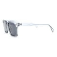 thumbnail image 3 of Mens Retro Vintage Rectangle Keyhole Bridge Plastic Fashion Sunglasses Slate - Black, 3 of 4