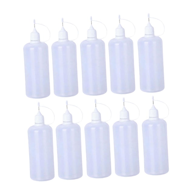 GUOOL 10 Pcs Flacons Compte-Gouttes Liquides pour Bricolage Quilling Huilier 100ml
