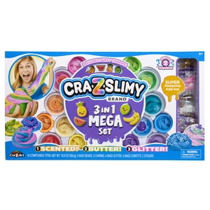 Cra-Z-Slimy Mega Slime Kit, 14 Slime Varieties with Add-Ins
