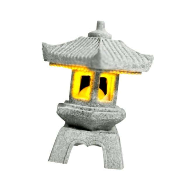 Figura en miniatura de pagoda, accesorio para jardín de hadas, adorno decorativo para casa de muñecas Estilo B