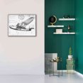 thumbnail image 6 of Epic Graffiti 'Inverted Flight Schematic III' by Ethan Harper, Giclee Canvas Wall Art, 34"x26", 6 of 8