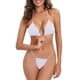 thumbnail image 1 of Conjunto de Bikini Acolchado sin Mangas, Traje de Baño de Corte Alto para la Playa Y la Piscina, 1 of 9