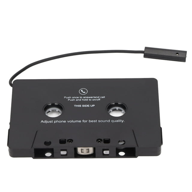 Car Audio Cassette Adapter Tape, Universal Wide Support USB Charging Car Cassette Receiver Black For Car Stereo