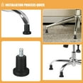 thumbnail image 4 of 5PCS Bell Glides Fixed Caster Pads Chair Glides Floor Glides Office Chair Wheel Replacement Bell Glides Fixed Feet For Office Chairs, 4 of 6