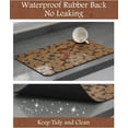 thumbnail image 4 of -Coffee Mat-Coffee Bar Accessories-Absorbent Stain Resistant Drying Mat Fit Under Coffee Maker Machine Coffee Pot Tray Espresso Machine-Coffee Station Accessories and Decor-12\u201dx19\u201d, 4 of 6