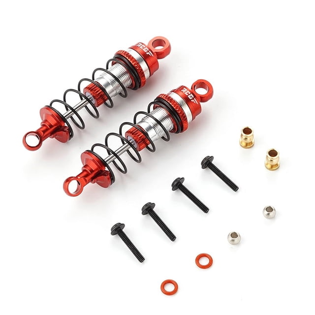 fastboy Front Shock Absorber For Mini-B Mini-T Aluminum Alloy OFF-Road Threaded 2pcs RC Car Accessories Replacement Parts Red