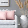 thumbnail image 3 of Deconovo Designer Series Jacquard Cushion Cover for Sala de estar Floral Pattern Fundas de cojines Juego de 2, Pink, 16x16 Inch, 3 of 7