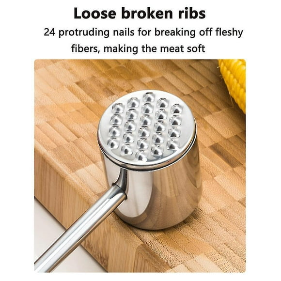Stainless Steel Meat Mallet Double Sided Meat Tenderizer Tool Meat Tenderizers