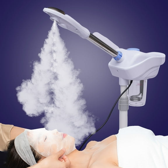 Professional Facial Steamer with Ozone & 360° Rotatable Nozzle – Spa-Quality Skin Care At Home – Large Water Tank & Quick Fogging – Adjustable Stand for Comfort