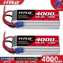 2pcs HRB 6S 4000mAh 22.2V LiPo Battery EC5 for RC Helicopter Airplane Drone Car Truck