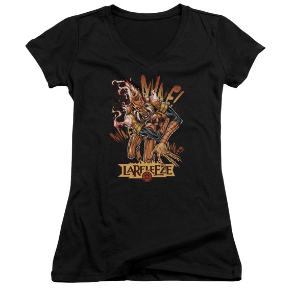 Green Lantern Larfleeze Junior Women's V-Neck T-Shirt Black