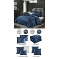 thumbnail image 4 of Grace Living Crue 8pc Full/Queen Comforter Set, Navy, 4 of 7