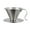 Stainless Steel, variant on Coffee Filter Cone Stainless Steel Hand Drip Pour Over Coffee Funnel with Spiral Ribs Dishwasher Safe V-Shaped Coffee Filter for Most Coffee Makers Camping Home Brewing