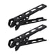 thumbnail image 4 of 2 piezas de pinzas para ollas y sartenes de camping, soporte para utensilios de cocina, abrazadera antiescaldaduras para sartenes Negro, 4 of 9