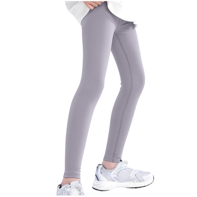 Odeerbi 8-15 Años Niñas Yoga Leggings Workout Dance Athletic Deportes Pantalones Casual Color Sólido Cintura Alta Pantalones Caliente Leotardos