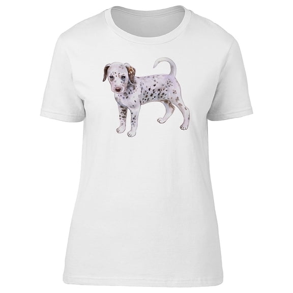 Cute Dalmatian Puppy Dog T-Shirt Women -Image by Shutterstock, Female XX-Large