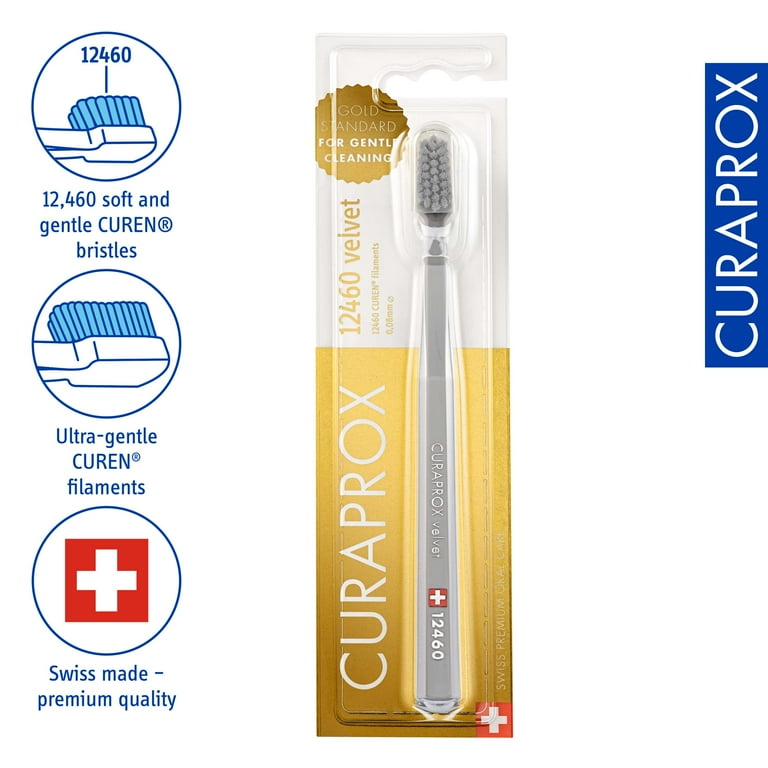 Curaprox CS 12460 Velvet Toothbrush, Ultra-Soft 12,460 Filaments