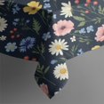thumbnail image 4 of Pioneer Flower Floral Print Pattern Rectangle Tablecloth 60"x102", Waterproof Polyester Table Cloth, Wipeable Spillproof for Dining Camping Indoor Outdoor, 4 of 6