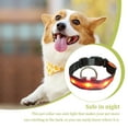 thumbnail image 4 of Collier Lumineux Ajustable pour Animal de Compagnie Randonnée Nuit Portable Réutilisable Lavable Lumineux Marche Animal Éclairé Ras-de-Cou Portable Lavable Colliers Fournitures pour Animaux Cadeau Rouge G, 4 of 9