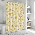 thumbnail image 6 of Yellow Spring Floral Bathroom Shower Curtains with 12 Hooks Polyester Waterproof Shower Curtain for Stalls and Bathtubs Summer Botanical Elegant Watercolor Decorative Bathroom Curtain 72x96 Inches, 6 of 9