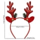 thumbnail image 3 of LSLJS Diadema de reno navideño para mujer/hombre, 23 cm, cuerno y oreja de reno con diseño de campana, diademas de felpa con cabeza de ciervo brillante, accesorios de disfraz, decoraciones navideñas,, 3 of 5