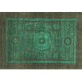 thumbnail image 1 of Ahgly Company Indoor Rectangle Abstract Turquoise Blue Modern Area Rugs, 2' x 3', 1 of 4