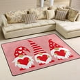 thumbnail image 2 of SKYSONIC Three Valentine Gnomes Non-Slip Area Rug, Cute Hearts Floor Carpet Comfort Floor Mats Decor for Indoor Front Porch Living Room Bedroom Kitchen, 36"x24", 2 of 5