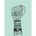 thumbnail image 3 of Phillip, Jamie 12x14 Black Modern Framed Museum Art Print Titled - Black Lives Red, 3 of 5