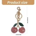 thumbnail image 5 of Fashion Crystal Cherries Charm Keychain Haning Ornament Keyring Sweet Cool Pendant Decoration for Purse Bag Backpack, 5 of 10