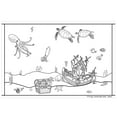 thumbnail image 2 of VWAQ Coloring Wall Prints - Underwater Ocean Dry Erase Whiteboard Decal - DRV6, 2 of 2
