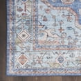 thumbnail image 4 of Nourison Fulton Bordered Medallion Non-Slip Flatwoven Indoor Rug Blue 5' x 7', 4 of 7