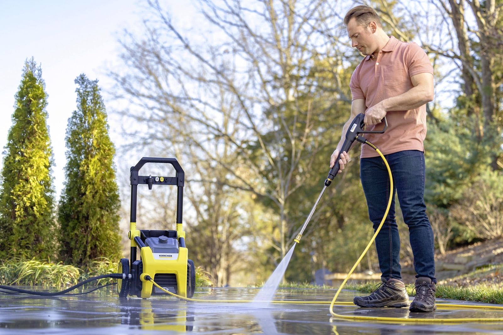 Karcher K1700 Electric Power Pressure Washer with 3 Nozzle Attachments