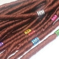 thumbnail image 3 of EHJRE 100 Pieces Hair Beads Dreadlocks Tube Hair Decoration Braiding Hair Jewelry #B B, 3 of 9