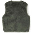 thumbnail image 5 of Toddler Girls Boys Sherpa Fleece Vest Lightweight Fall Winter Warm Sleeveless Outerwear Jacket with Pockets Fuzzy Cute Bear Jackets 3M-3T, 5 of 8