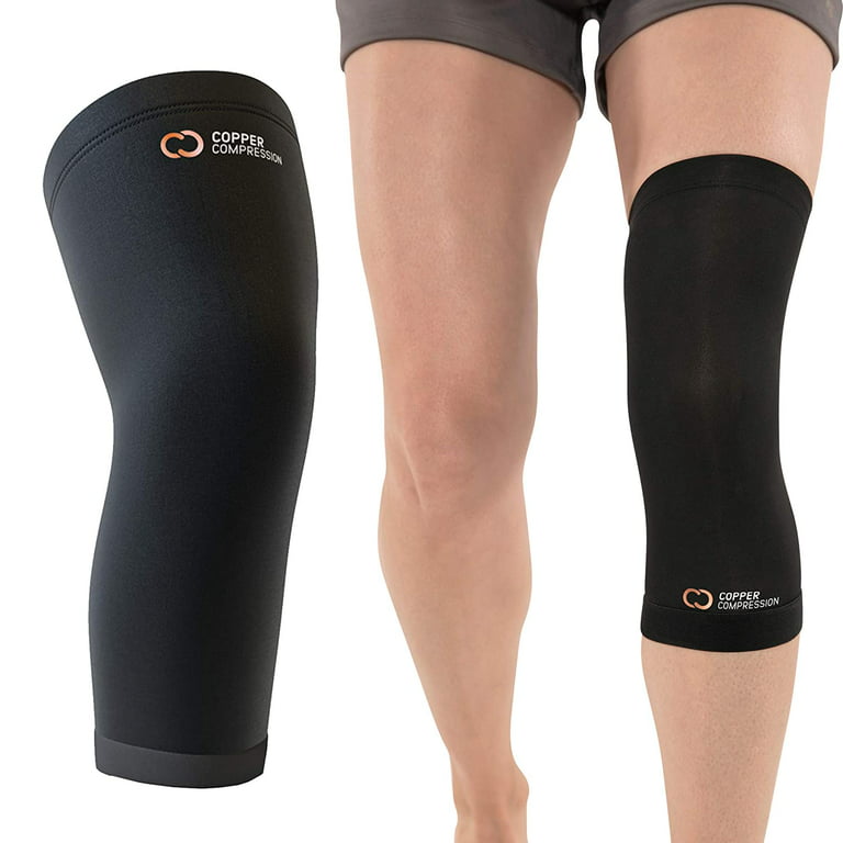 Copper Compression Knee Brace and Support Sleeve for Women and Men - Large  / X-Large