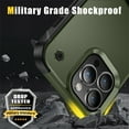 thumbnail image 2 of ELEHOLD for iPhone 11, Rugged Shockproof Hard PC Case,With Built-in Foldable Invisible Kickstand Heavy Duty Case Cover, armygreen, 2 of 7