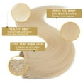 thumbnail image 4 of SEGO Clip in Hair Extensions 100% Real Remy Human Hair Full Head Straight Balayage Hair 8-24 inch, 4 of 10