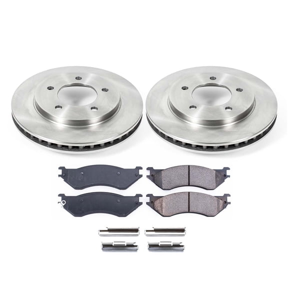 Ultimate Brakes Front Semi-Metallic Brake Pad and Rotor Kit with Hardware WM80607