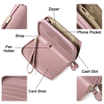 thumbnail image 5 of Sendefn RFID Blocking Leather Zip Wallet for Women Credit Card Cluch Holder Phone Wristlet Wallet, 5 of 7