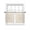 Beige, variant on Beige Boho Sheer Curtains 45 Inch Length 2 Panels Set Window Treatments, Middle Century Ethnic Vintage Abstract Rod Pocket Semi Curtains for Living Room/Bedroom/Kitchen Décor, 104"W x 45"L