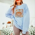 thumbnail image 4 of Pumpkin Floral Grunge - Lightweight Garment Dyed Sweatshirt, 4 of 6
