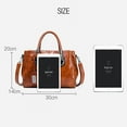 thumbnail image 6 of Titaking Women's Crossbody Handbags Shoulder Bag Zipper for Women PU Leather Brown, 6 of 6