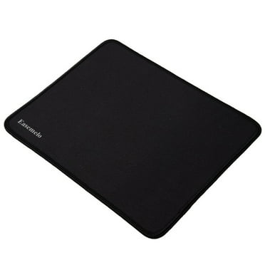 Easemelo Mouse pads, Basics Square Mouse Pad, Cloth with Rubberized Base, Standard, Black
