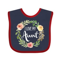 Inktastic I Love My Aunt- Flower Circle Boys or Girls Baby Bib