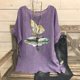 thumbnail image 2 of Vestidos Casuales Para Mujer, Blusas De Mujer De Moda Camisetas estampadas de moda para mujer, blusas casuales de lino holgadas de manga corta con cuello redondo y raglán, 2 of 7