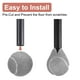 thumbnail image 4 of Uxcell 4 Pcs Pelotas de Tenis Precutadas para Andadores Accesorios de Deslizamiento Universales Gris, 4 of 6