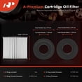 thumbnail image 2 of A-Premium 20K Miles Upgrated Protection Oil Filter Compatible with Toyota & Lexus & Scion & Pontiac Models - Corolla, Prius, Matrix, C-HR, CT200h, xD, iM, Vibe, Corolla iM, Prius Plug-In, 2 of 6