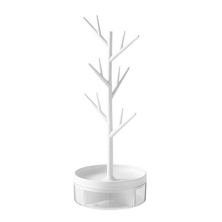 Tree Shape Keychain Display Stand - Multi-fork Earrings Necklace Ring Tray  Organizer, Bedroom Supplies 